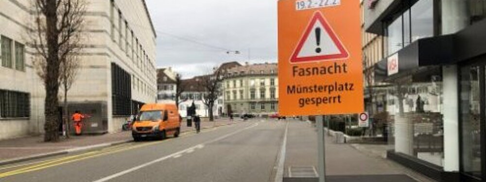 Bau- und Verkehrsdepartement bereitet Basel auf die Fasnacht vor
