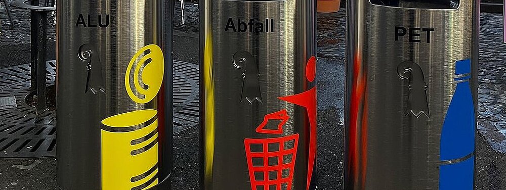Neuer Pilotversuch für Recycling bei öffentlichen Abfallkübeln lanciert